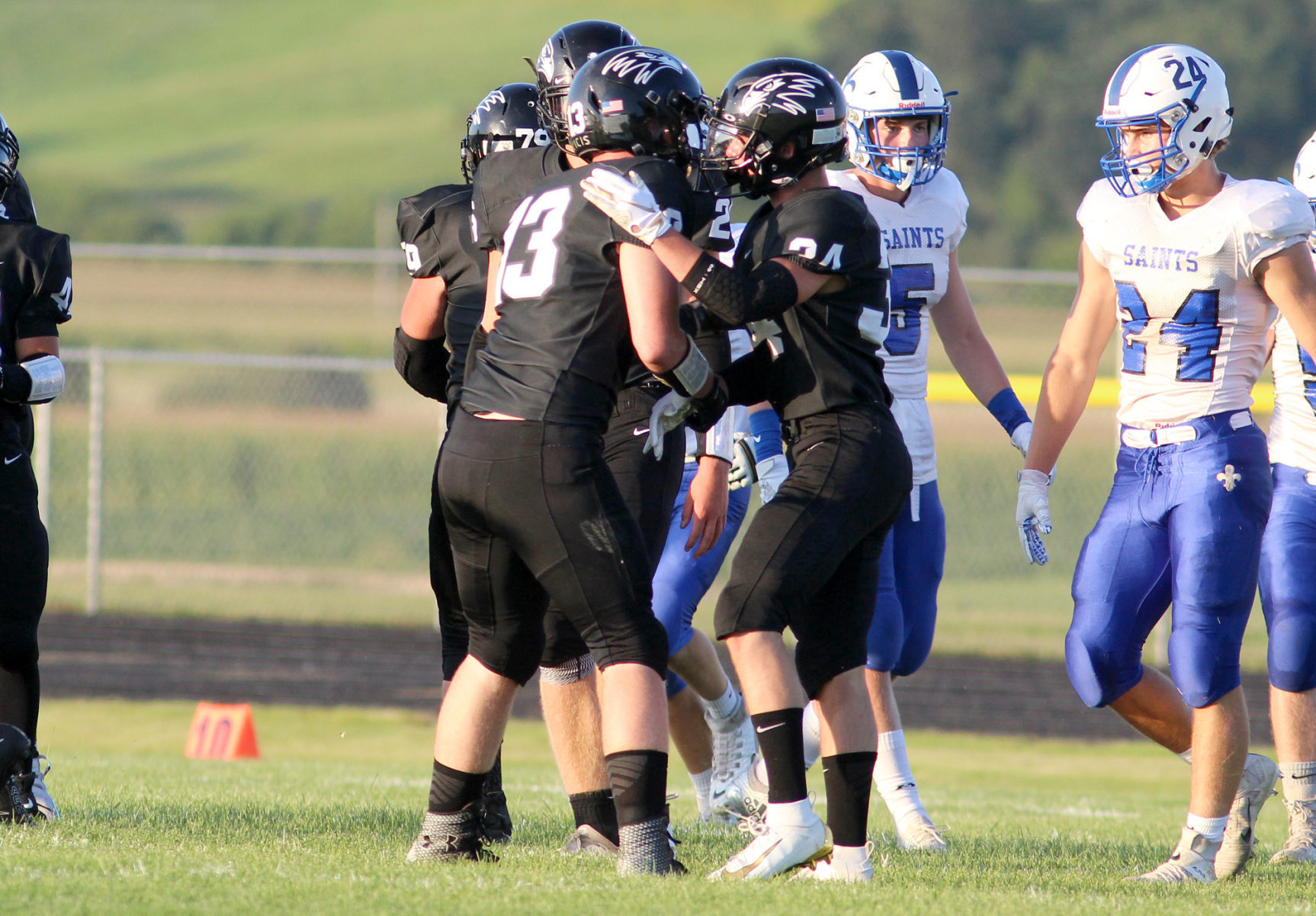 Saint Croix Falls at Bloomer football 8-23-19